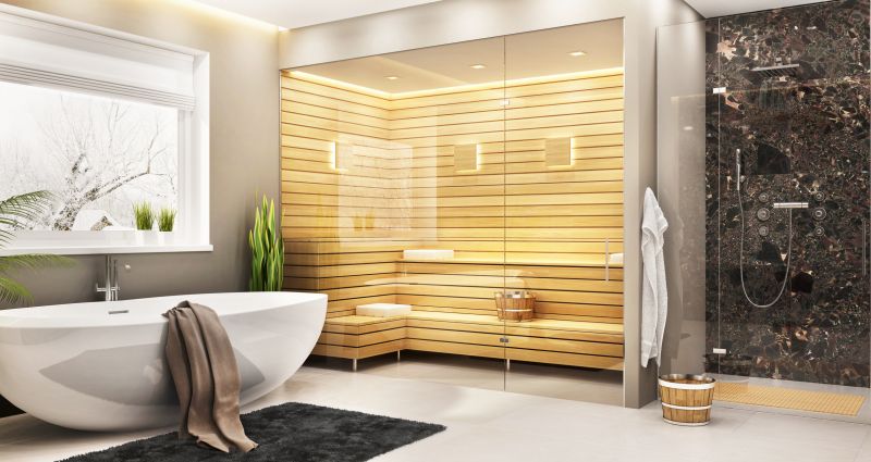 Elegant Shower with Bench